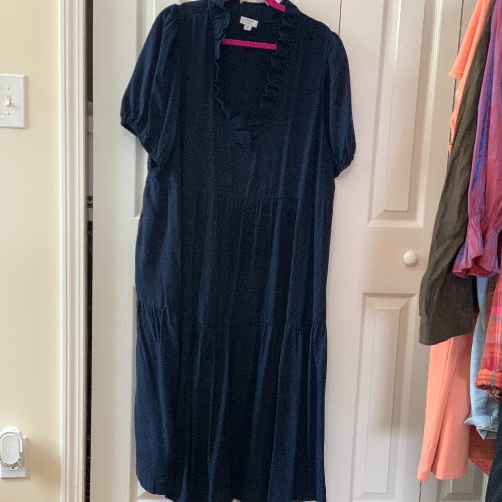 CROWN & IVY TIERED DRESS WITH POCKETS SIZE 2X